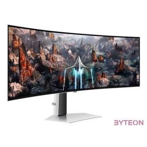Samsung 49 G93SC 5120x1440 240Hz HDMI,MicroHDMI,DP,USB ívelt gamer OLED monitor
