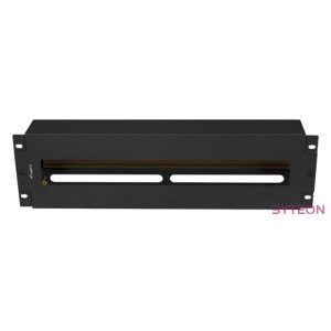 Lanberg AK-VDP103-B 19 3U DIN sínes fedeles kismegszakító tartó panel