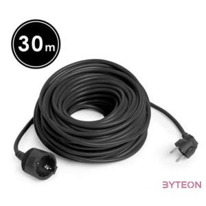 Delight 30m 3x1,5 mm2 fekete lengő hosszabbító