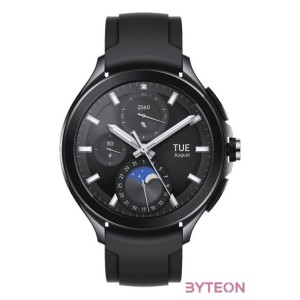 Xiaomi Watch 2 Pro fluorgumi szíjas fekete okosóra