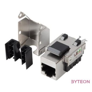 Lanberg KSF6-1090 Cat6 FTP 90-os betűzős árnyékolt RJ45 Keystone jack