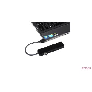 HUB i-tec U3GL3SLIM 3 port + RJ45 [USB3.0] - Fekete