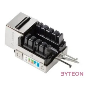 Lanberg KSF6-1090 Cat6 FTP 90-os betűzős árnyékolt RJ45 Keystone jack