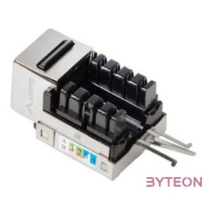 Lanberg KSF6-1090 Cat6 FTP 90-os betűzős árnyékolt RJ45 Keystone jack