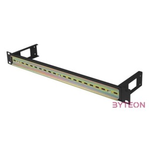 Lanberg AK-1801-B 19 1U fekete DIN sín panel