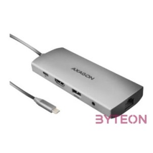 AXAGON HMC-8HLSA USB-C 3.2 Gen 1 3x USB-A  4K,30Hz HDMI  SD,microSD GLAN Audio PD 100W hub