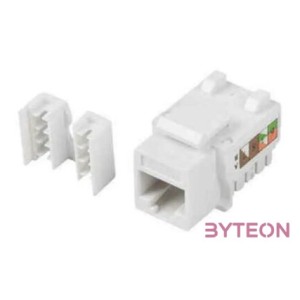 Lanberg KSU5-1090 Cat.5e UTP 90-os betűzős árnyékolatlan RJ45 Keystone jack