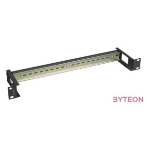 Lanberg AK-1801-B 19 1U fekete DIN sín panel