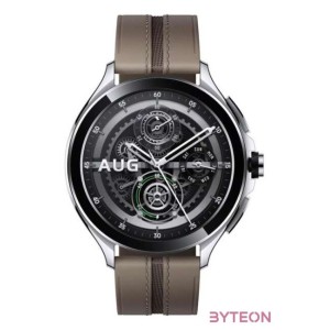 Xiaomi Watch 2 Pro 4G bőr szíjas ezüst okosóra