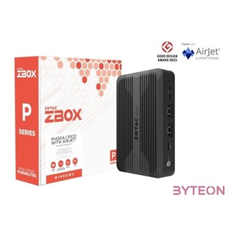 Zotac ZBOX-PI430AJ-BE Mini,Intel N300,8GB,fekete asztali számítógép