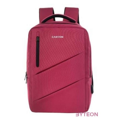 Canyon BPE-5 15,6 notebook poliészter hátizsák rózsaszín-fekete