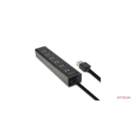 HUB Axagon HUE-SA7BP 7-port [USB3.0] - Fekete