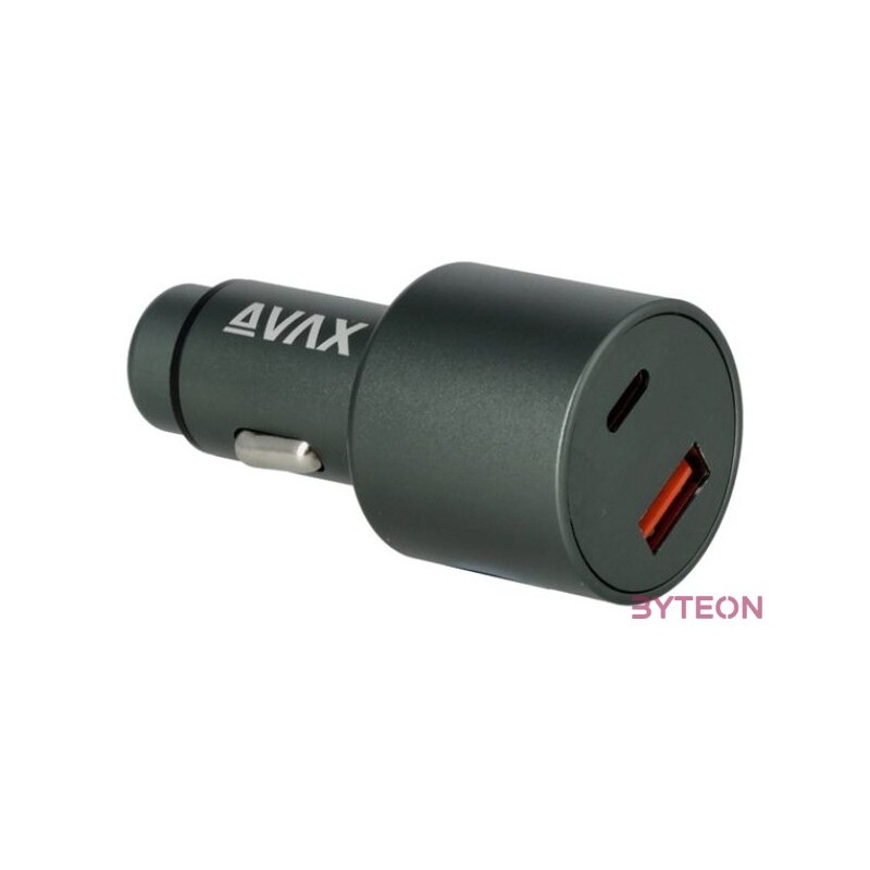 AVAX CC680B CARLY 140W USB AType C fekete autós töltő