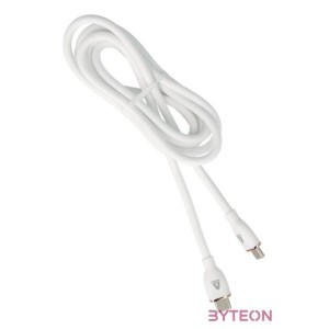 AVAX CB622 CREAMY Type C-Type C 60W, 1,5m fehér-rózsaarany gyorstöltő kábel