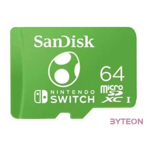 Sandisk 64B SD micro Nintendo Switch (SDXC Class 10 UHS-I) memória kártya
