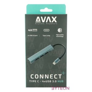 AVAX HB601 CONNECT Type C-4xUSB 3.0 HUB