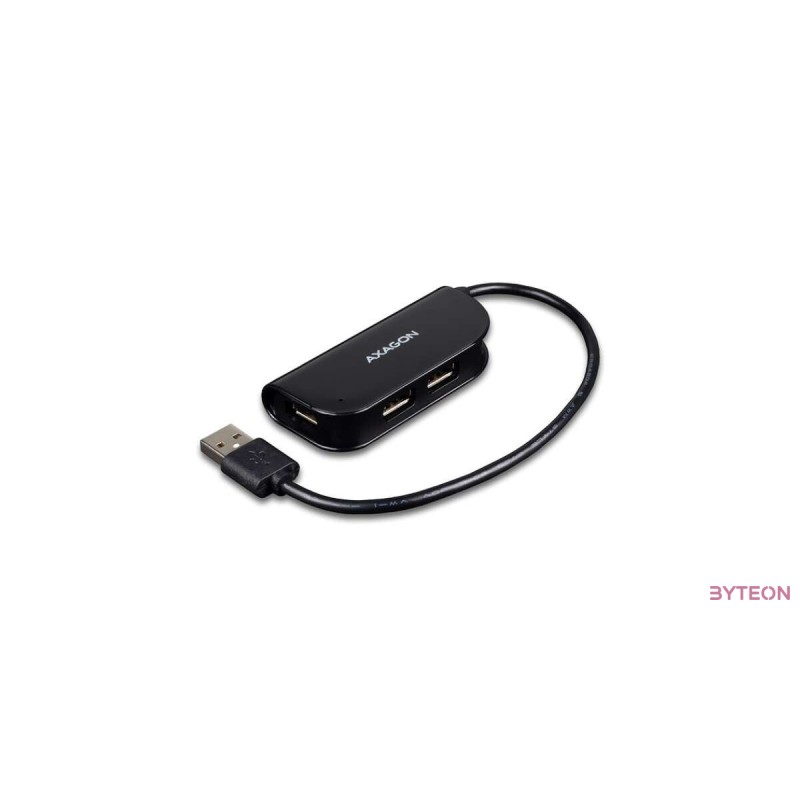 HUB Axagon HUE-X4B 4-port [USB2.0] - Fekete