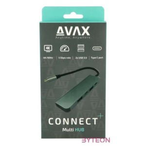 AVAX HB611 CONNECT 5in1 Multi Type C-HDMI(4k60Hz), TypeC, 2xUSB 3.0, PD 100W HUB