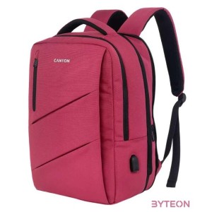 Canyon BPE-5 15,6 notebook poliészter hátizsák rózsaszín-fekete
