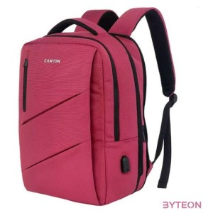 Canyon BPE-5 15,6 notebook poliészter hátizsák rózsaszín-fekete