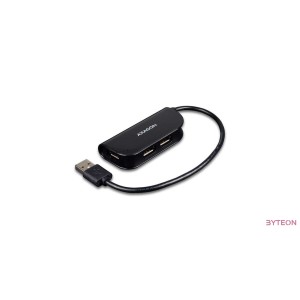HUB Axagon HUE-X4B 4-port [USB2.0] - Fekete