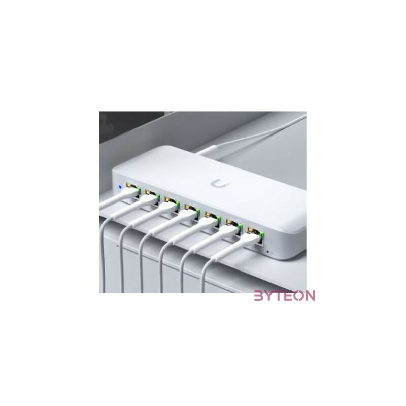 Ubiquiti UniFi USW-Ultra-210W 8xGbE LAN port 7x PoE (202W) LAN port L2 menedzselhető switch