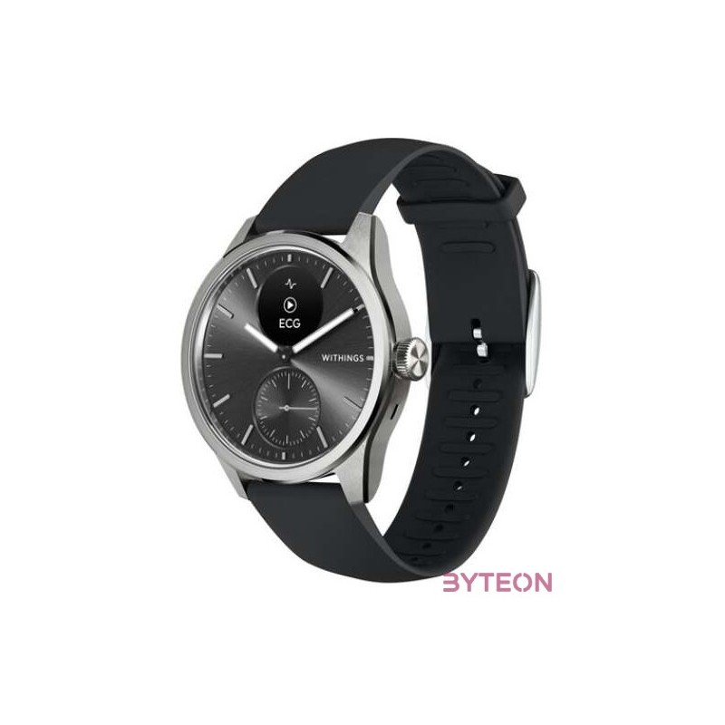 Withings HWA10-model 4 ScanWatch 2 42mm fekete okosóra