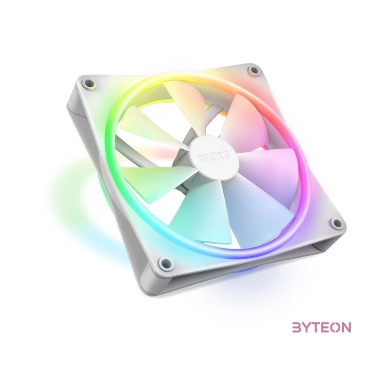 NZXT F140 RGB Duo (single pack) 14 cm 1800RPM fehér ház ventilátor