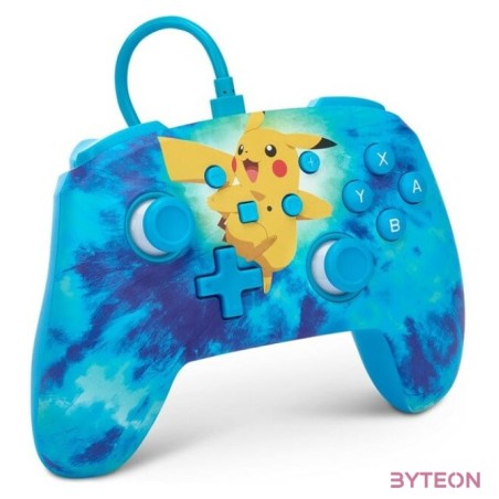 PowerA Enhanced Nintendo Switch vezetékes Tie Dye Pikachu kontroller