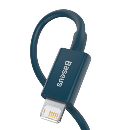 USB-kábel a Lightning Baseus Superior sorozathoz, 2,4A, 1 m (kék)