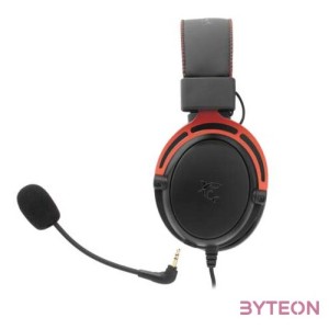 White Shark GORILLA GH-2341B,R fekete,piros gamer fejhallgató