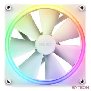 NZXT F140 RGB Duo (single pack) 14 cm 1800RPM fehér ház ventilátor