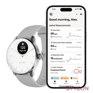 Withings HWA11-model 3 ScanWatch Light 37mm fehér okosóra