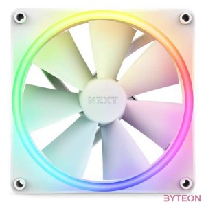 NZXT F140 RGB Duo (single pack) 14 cm 1800RPM fehér ház ventilátor