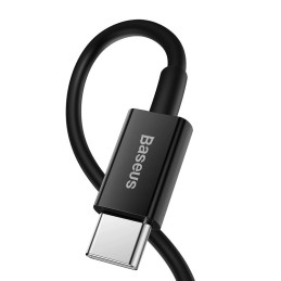 USB-C kábel a Lightning Baseus Superior sorozathoz, 20 W, PD, 1 m (fekete)