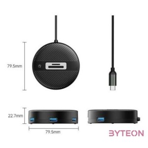 ORICO ORICO-YS5-C3-03-BK-BP Type-C 4xUSB,SD,TF USB HUB