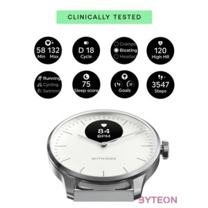 Withings HWA11-model 3 ScanWatch Light 37mm fehér okosóra