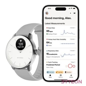 Withings HWA11-model 3 ScanWatch Light 37mm fehér okosóra