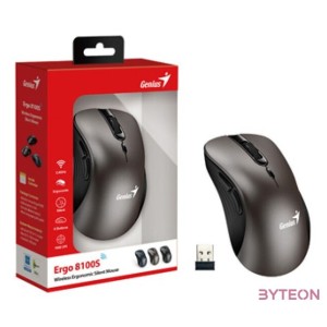 Genius Ergo 8100S vezeték nélküli titánium egér
