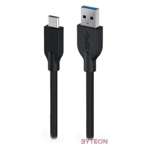 Genius ACC-A2CC-3A 1,5m fekete adat- és töltőkábel