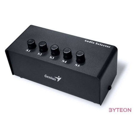 Genius RS2 5 portos fekete audio switch