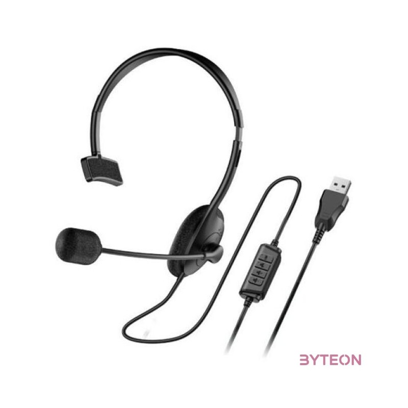 Genius HS-100U USB fekete headset