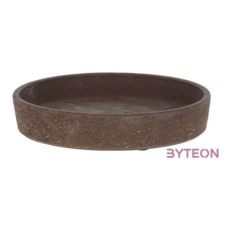 Terrakotta virágcserép alátét, sötétbarna, 15 cm átmérőjű