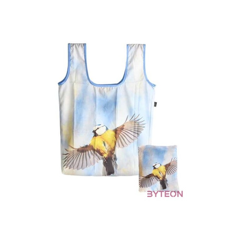 Kék cinegés táska, 43 x 40 cm