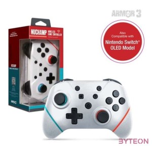 Armor3 NuChamp Nintendo Switch Fehér vezeték nélküli kontroller