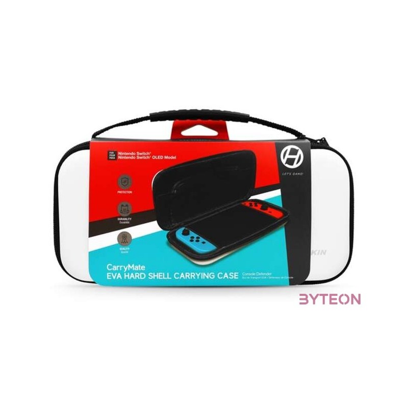 Hyperkin CarryMate EVA Nintendo Switch,Switch OLED,Switch Lite Fehér erősített utazótok