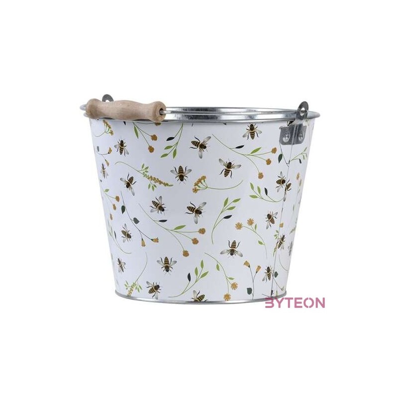 Méhecske mintás fém vödör, 5 literes