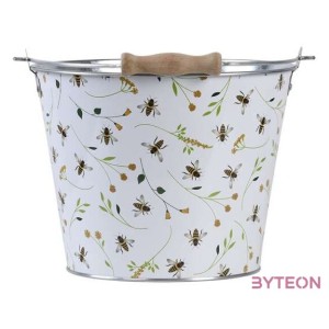 Méhecske mintás fém vödör, 5 literes