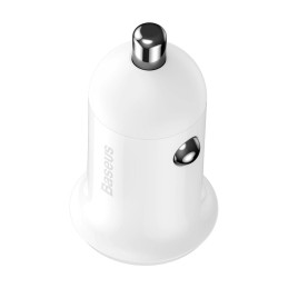 Baseus Grain Pro 2x USB 4.8A autós töltő (fehér)