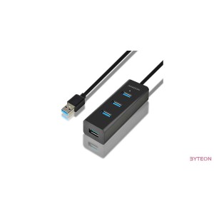 HUB Axagon HUE-S2BL 4-port [USB3.0] - Fekete